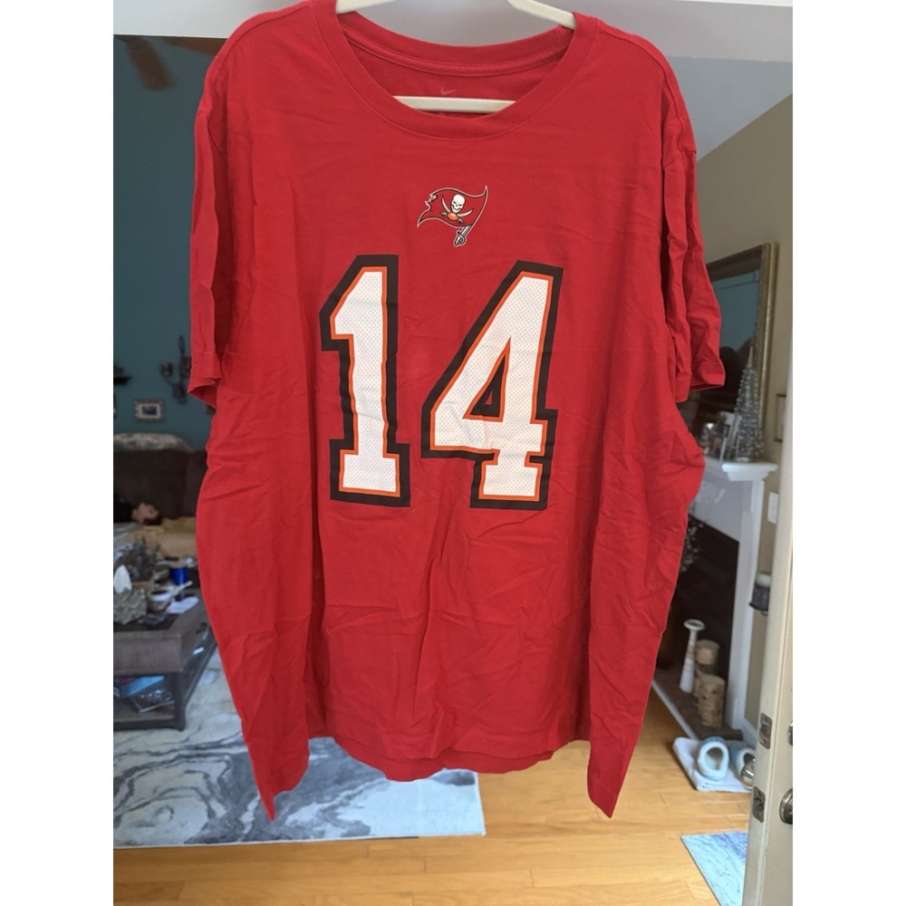 Nike Tampa Bay Buccaneers #14 Chris Godwin Jersey Shirt Red Size 3XL - Picture 2 of 3